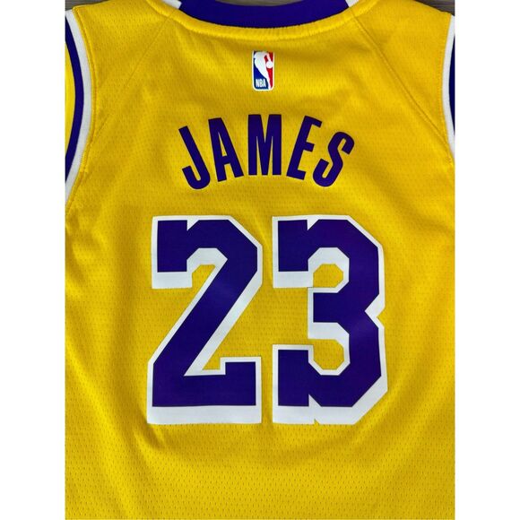 Nike Men's Los Angeles Lakers Lebron James Icon Edition Swingman Jersey Size Lar - Picture 7 of 12